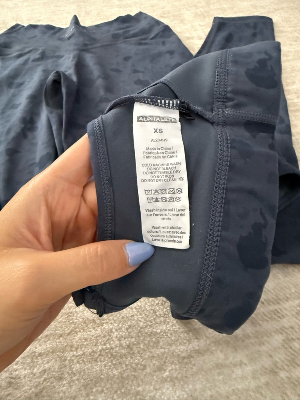 Alphalete Surface Limitless Bra and Power Legging Set — Pebble Whale Blue - Picture 3 of 7